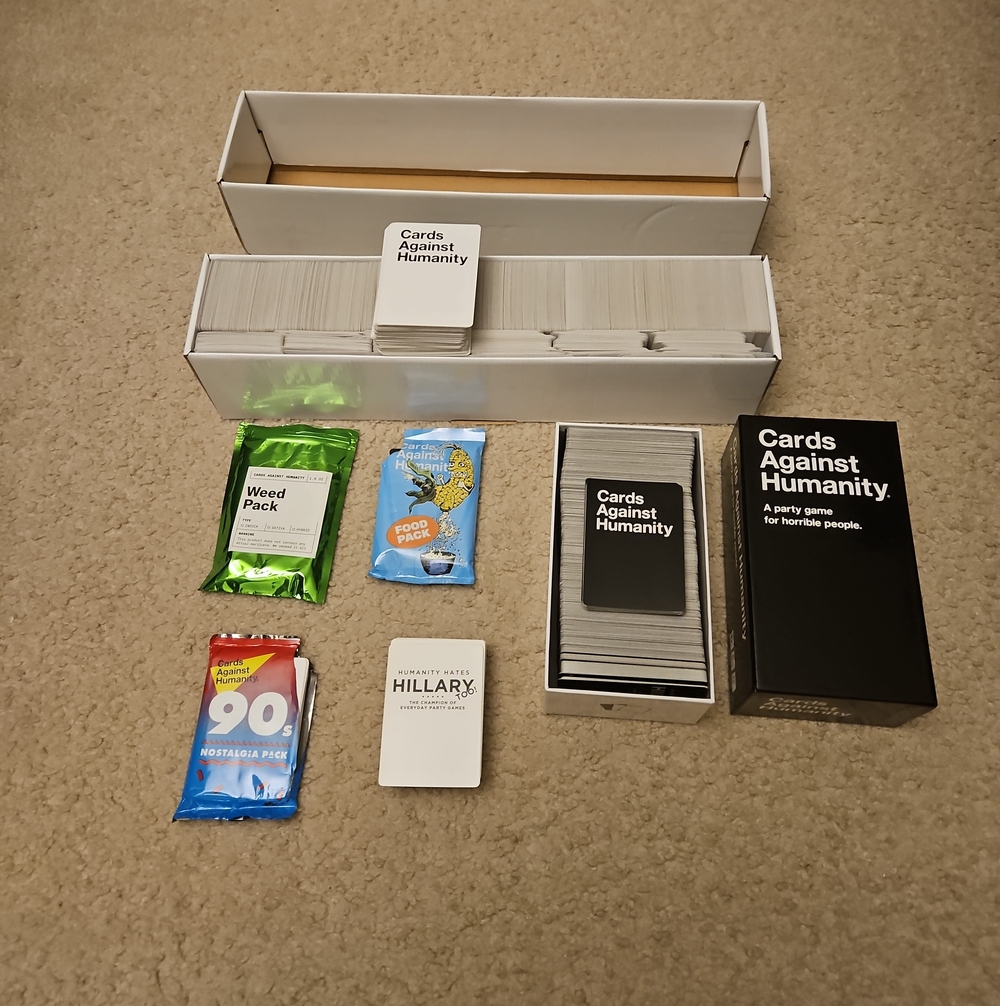 Cards Against Humanity Party Game Set | Bigger, Blacker Box with Expansion Packs